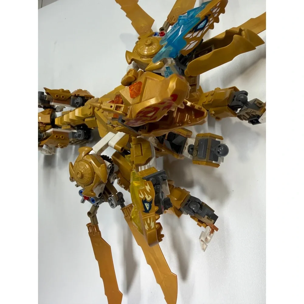 Lego Ninjago Golden Ultra Dragon 71774 Crystalized 4-Headed Dragon Build Only